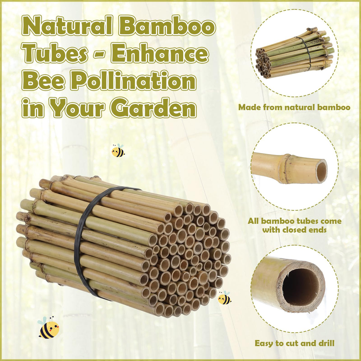 Mifoci DIY mason bee hive tubes ready for insertion and replacement