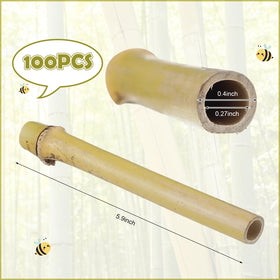 Mifoci bamboo tubes made from natural bamboo material for eco-friendly pollinators