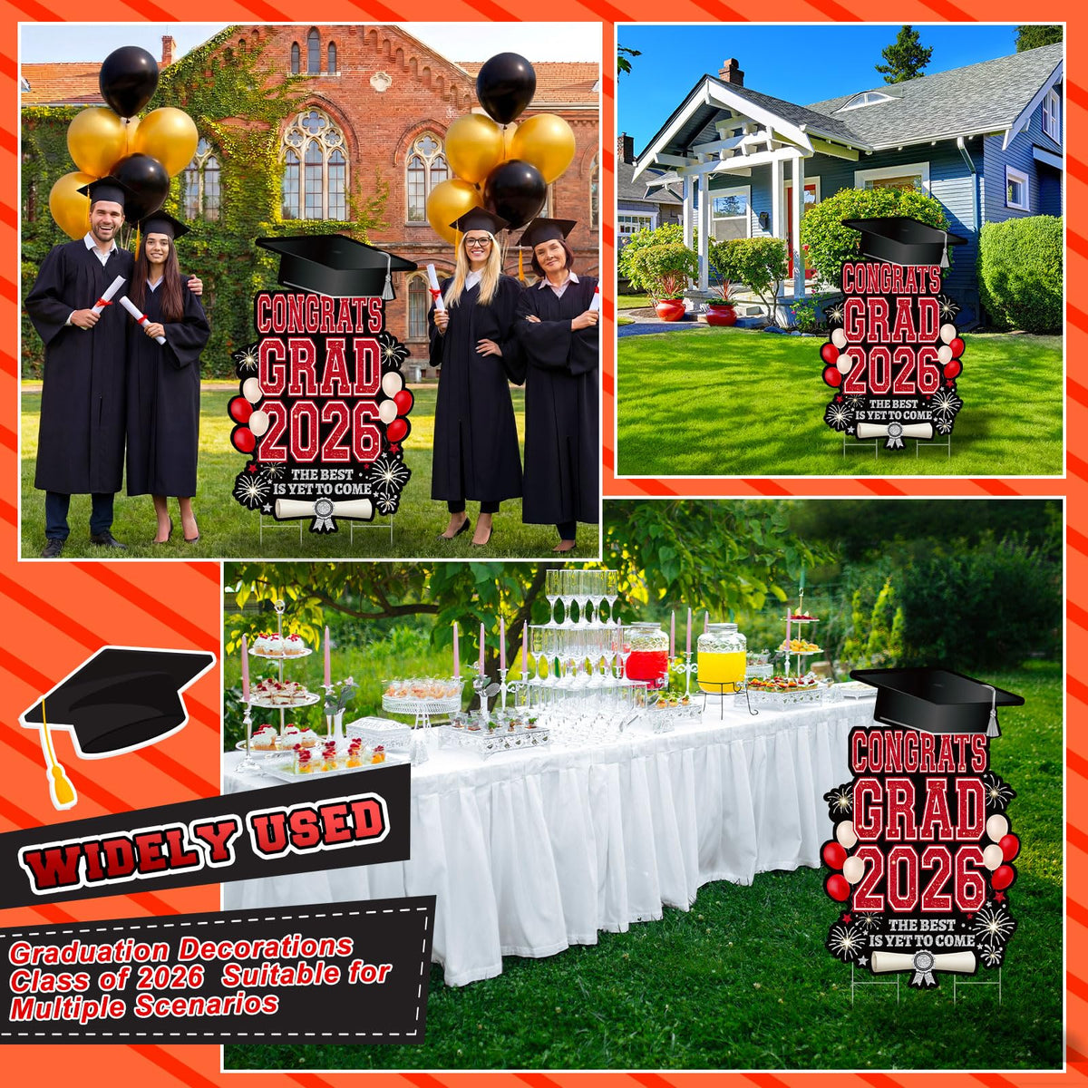 Mifoci waterproof yard sign suitable for outdoor and indoor graduation displays