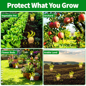Peppermint and garlic oils deliver a natural scent deterrent for deer and rabbits.