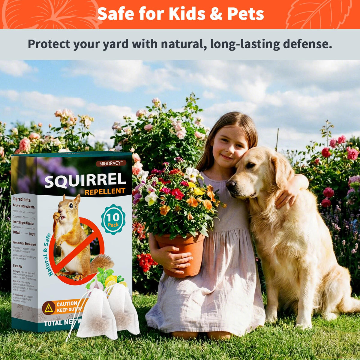 Migdracy peppermint oil scent ball releasing natural deterrent outdoors