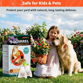 Migdracy peppermint oil scent ball releasing natural deterrent outdoors
