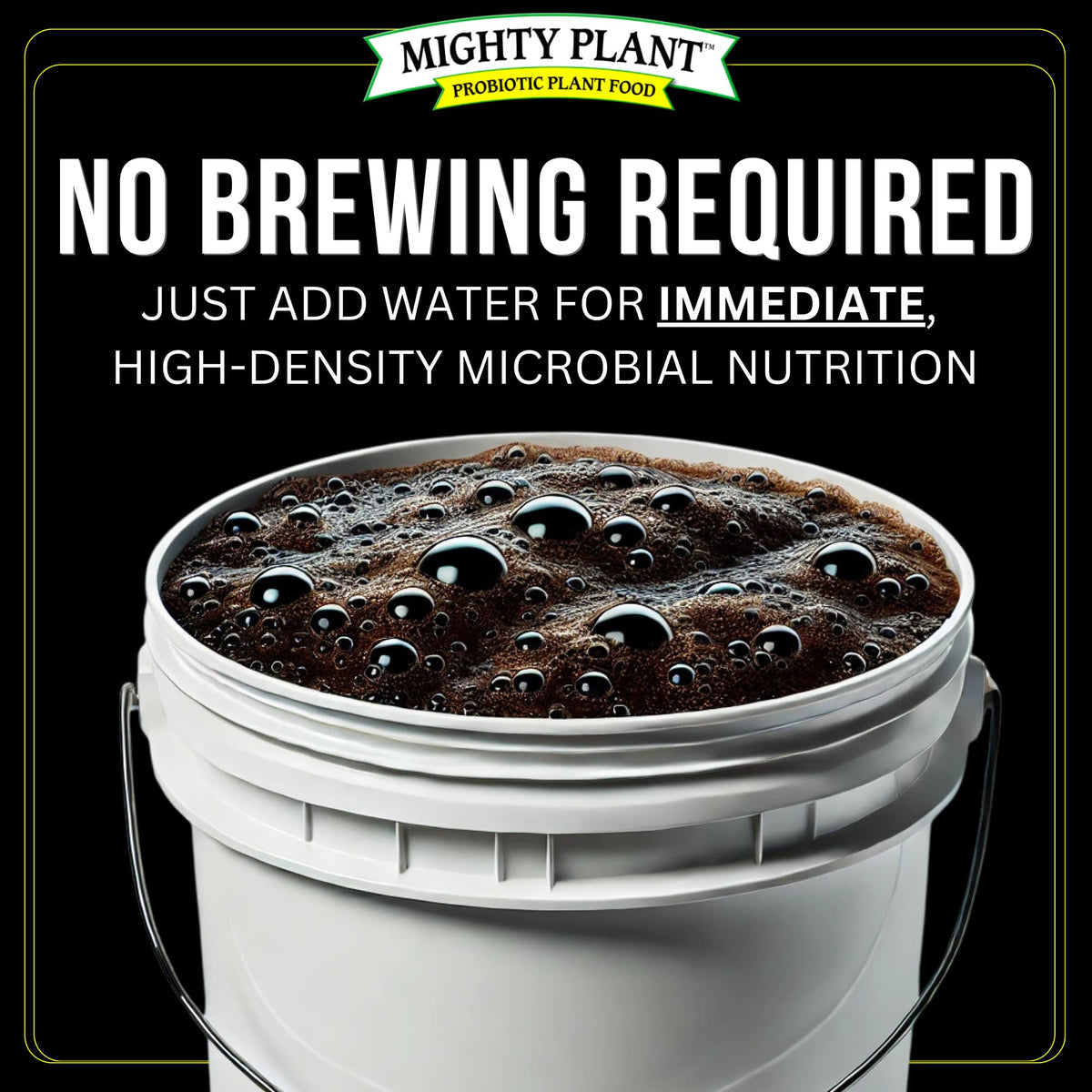 Mighty Plant Compost Tea microbiology with amino acids and kelp extracts