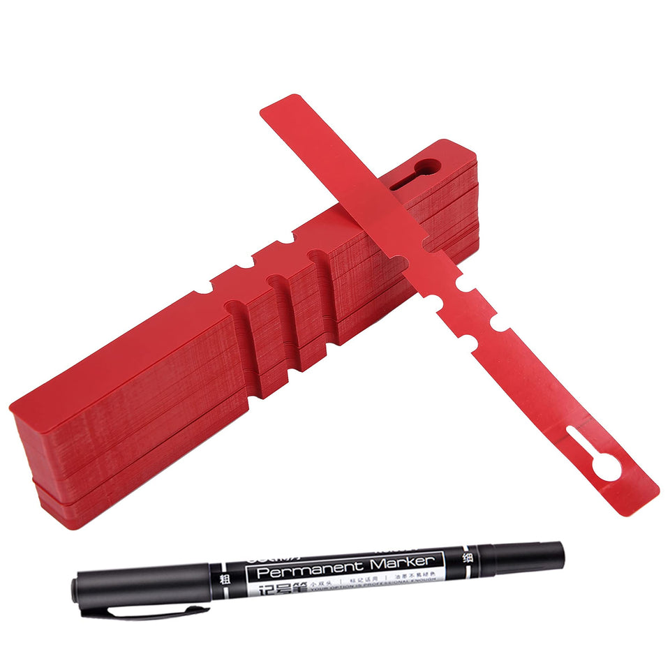 MIHEY red plant tag with marker pen for quick garden labeling