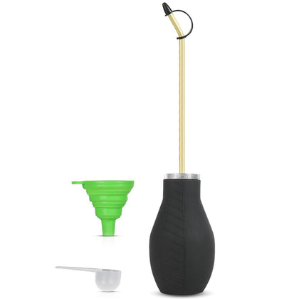 MIHESMART diatomaceous earth duster with long brass nozzle for precise application