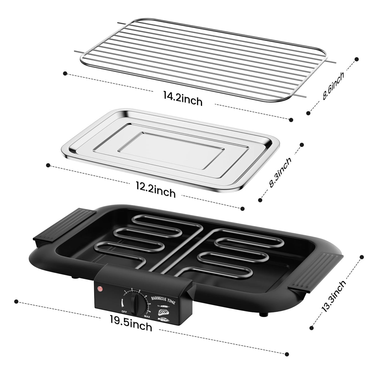 Mihoho water tray insert to manage splatter during grilling