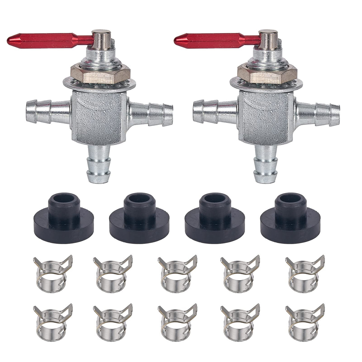 Mikatesi two-way fuel valve pack front view for easy replacement and secure shutoff.