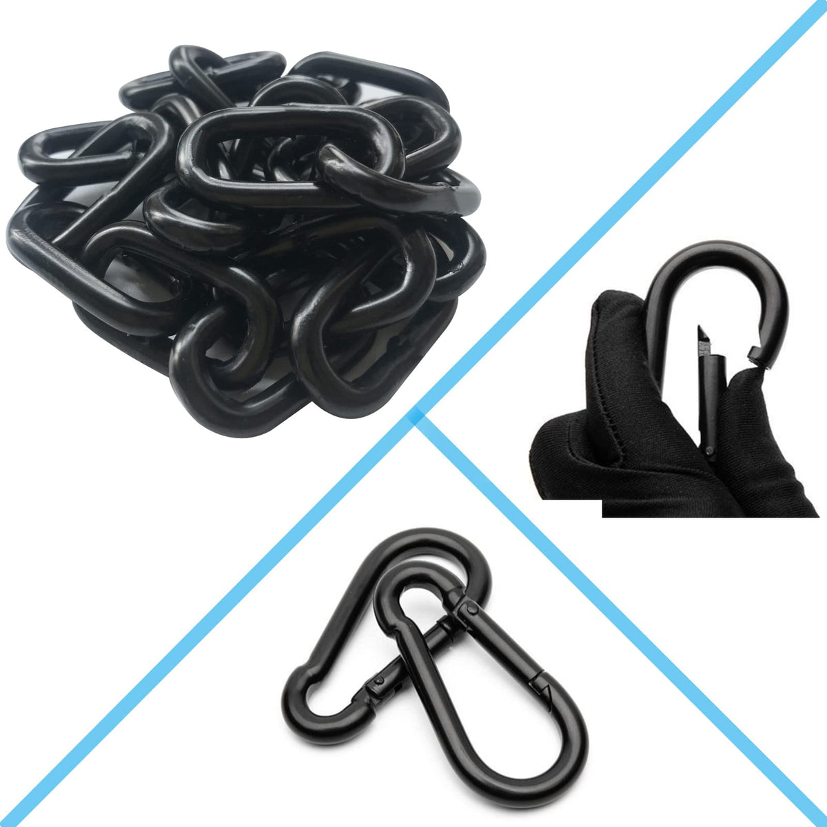 MIKMAYTOO carabiners pair offers quick, secure attachment