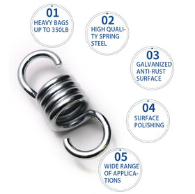MIKMAYTOO stainless steel springs close-up showing durable, quiet action.