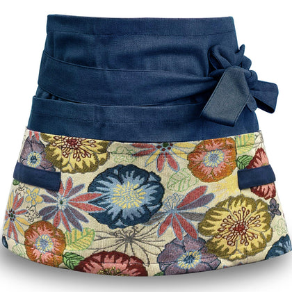 MILCIL Garden Apron front view in Brook Green for organized gardening.