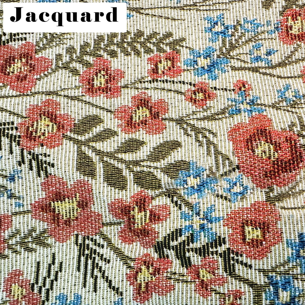 MILCIL fabric-detail closeup of canvas blend and floral pocket fabric