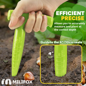 Milifox bulb planter in garden demonstrating versatile planting use