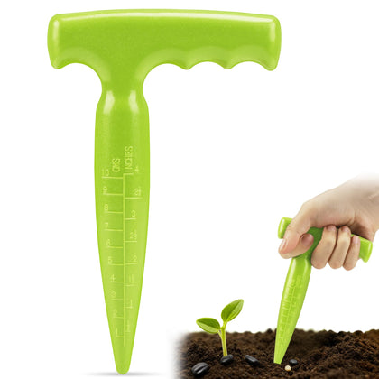 Milifox seed planter tool front view showing compact design for quick planting