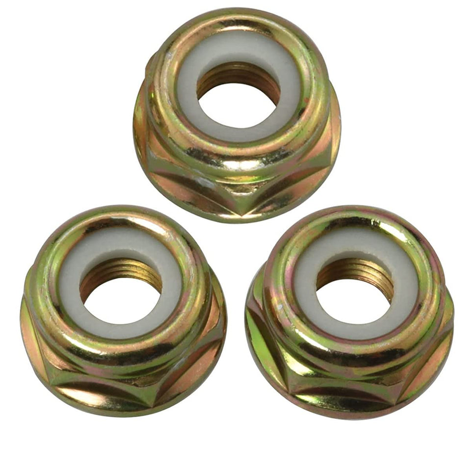Milikaco M10 left-hand collar nut for Pivotrim trimmer, vibration-resistant.