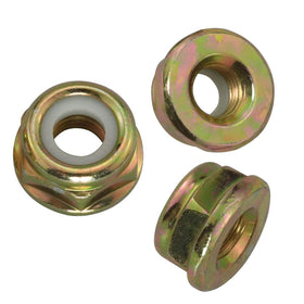 Milikaco Pivotrim gear-head nut close-up, durable metal with nylon insert.