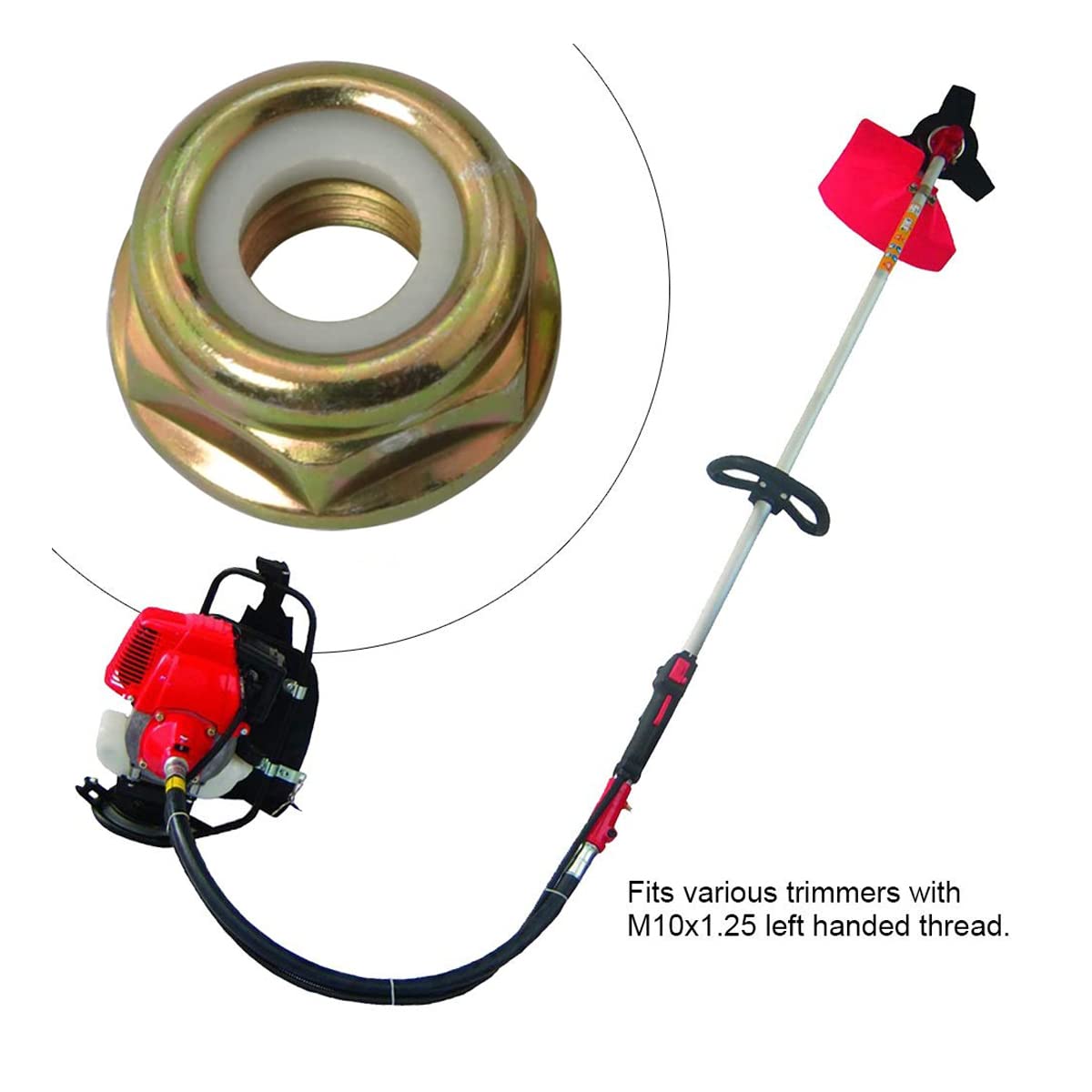 Milikaco three-piece set for straight-shaft trimmers and gear heads.
