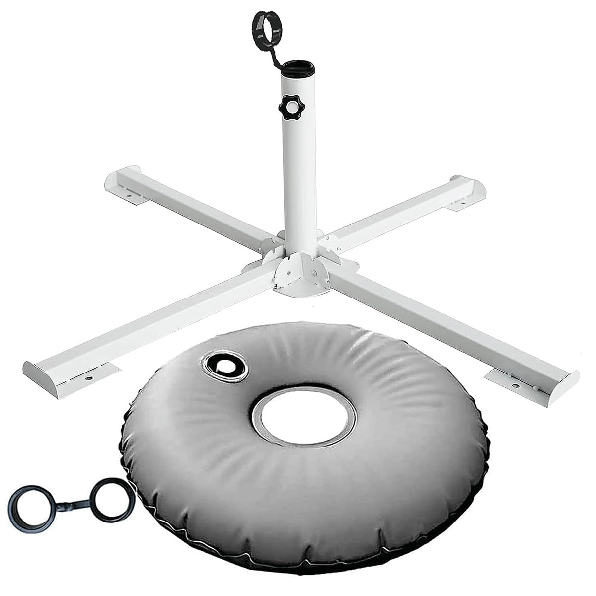 MILIMOLI foldable umbrella stand assembly demonstrates quick setup for outdoor shade.