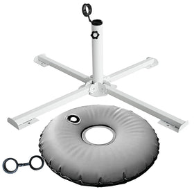MILIMOLI foldable umbrella stand assembly demonstrates quick setup for outdoor shade.