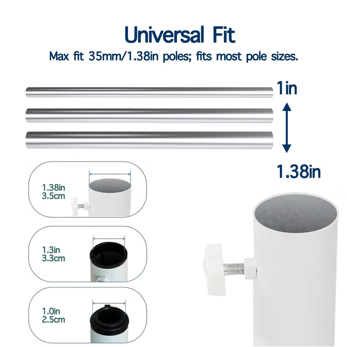 MILIMOLI beach and garden use keeps your shade anchored safely.