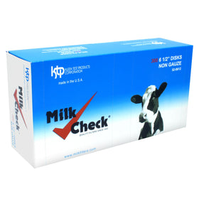 Milk Check non-gauze disk filter enables fast sediment removal.