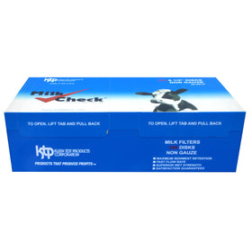 Milk Check white die-cut pad provides a clean filtration base.