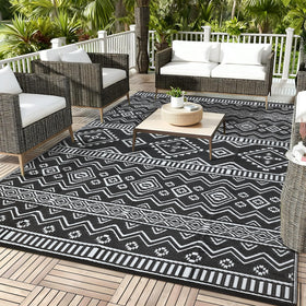 MilleLoom Boho 10x14 rug patio pattern adds vibrant outdoor style.