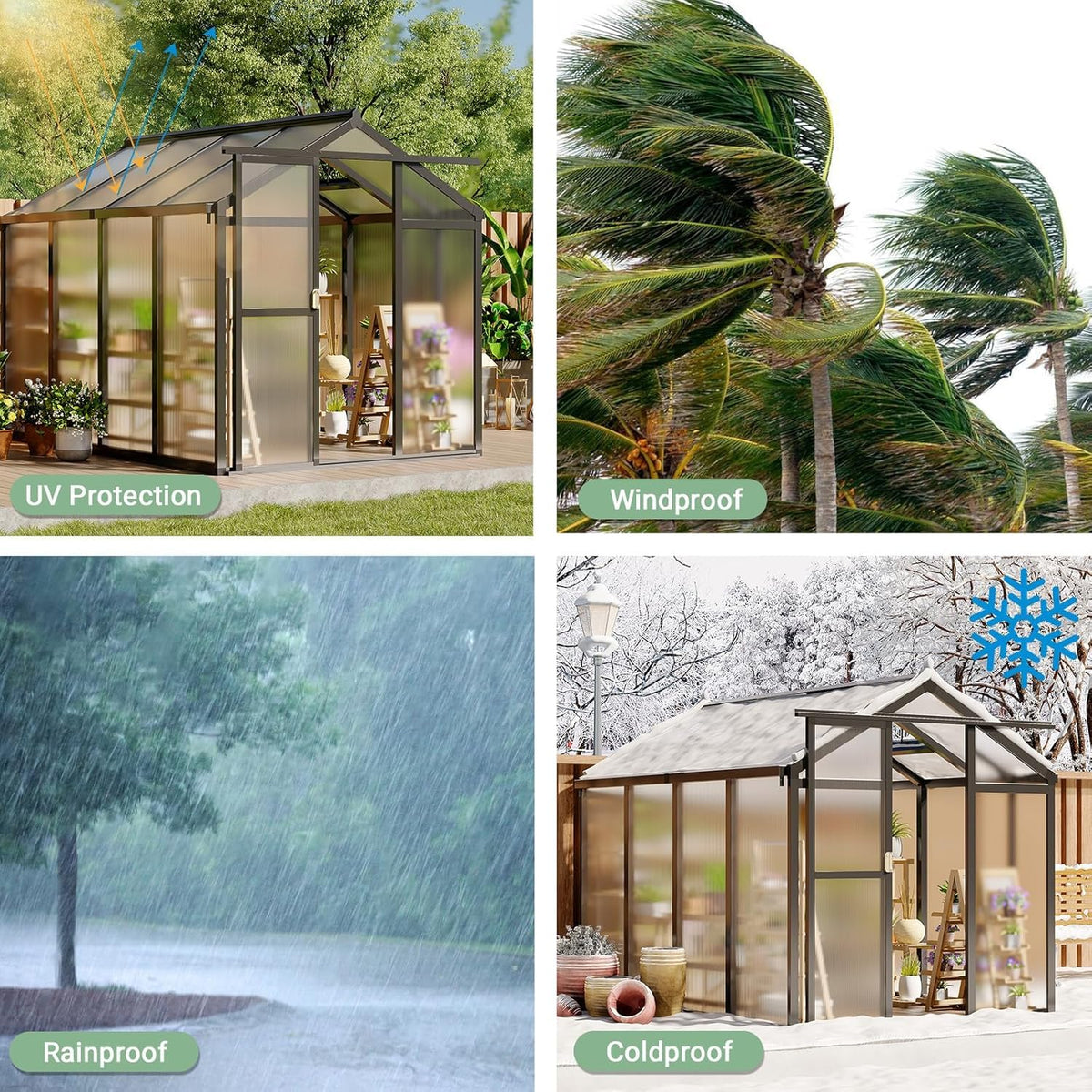 MilleLoom durable-aluminum-frame provides rust-resistant, sturdy structure for outdoors.
