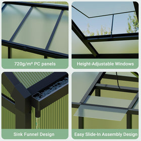 MilleLoom polycarbonate-panels-uv-shield offer clear light while protecting plants from sunburn.