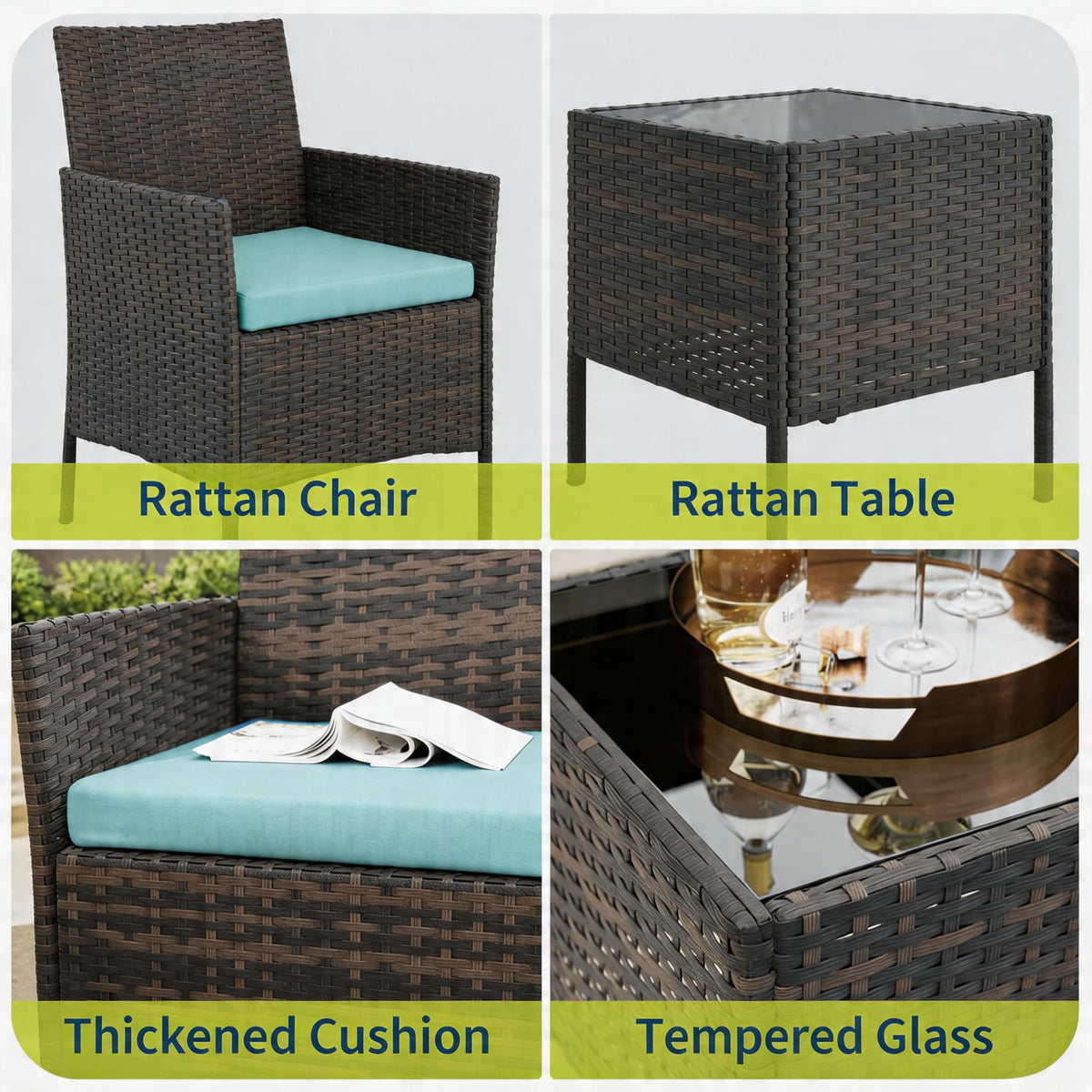 MilleLoom powder-coated steel frame provides strong, long-lasting support.