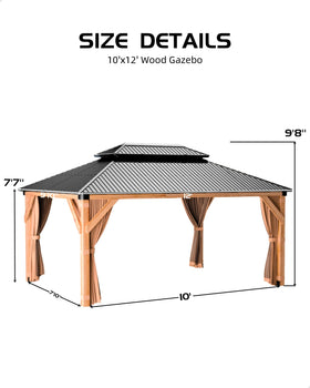 MilleLoom cedar frame with reinforced posts ensures sturdy support.