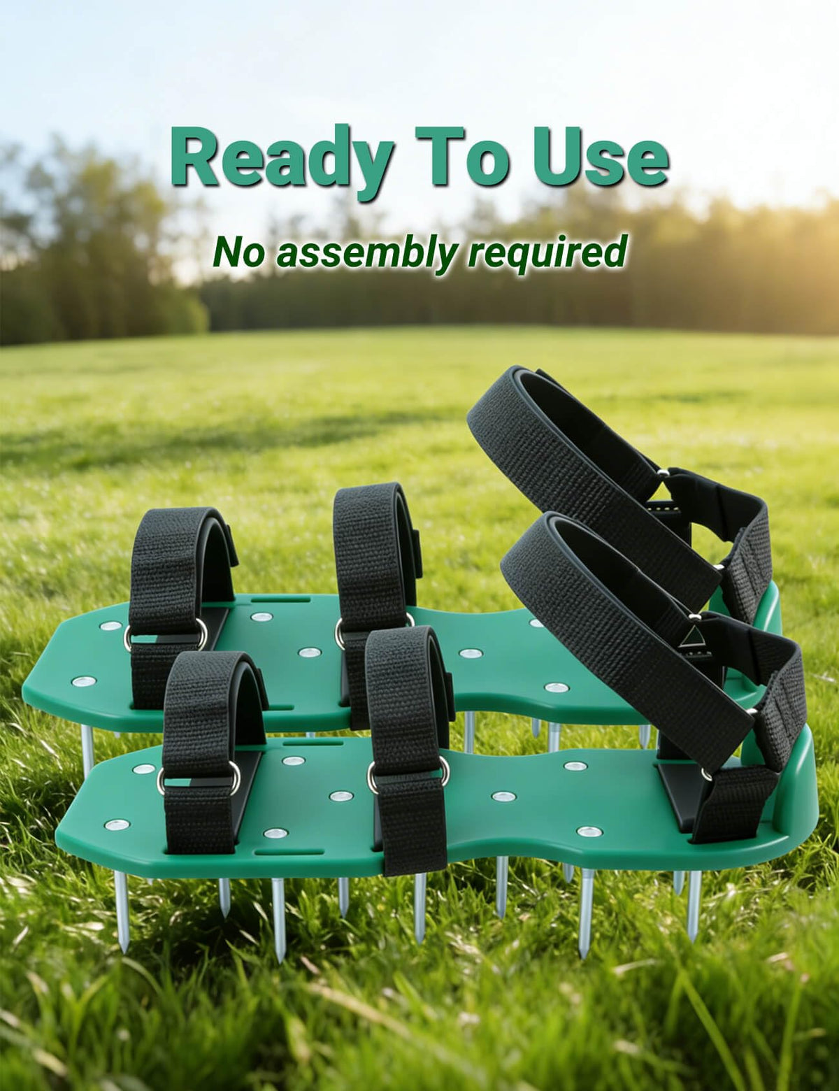 Milluxxi lawn aerator shoes anti-slip pad helps grip wet grass