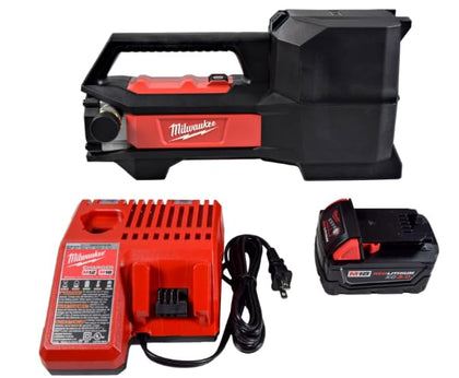 Milwaukee M18 Transfer Pump 2771-21 in action, fast water transfer for service tasks.