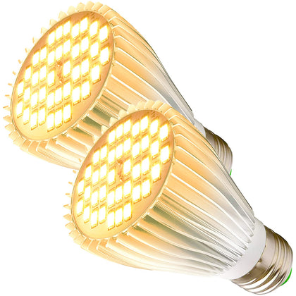 MILYN 2 Pack LED Grow Light Bulb set for compact indoor gardening.