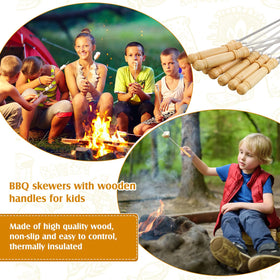 Minatee bulk pack of 50 skewers for large gatherings and camping
