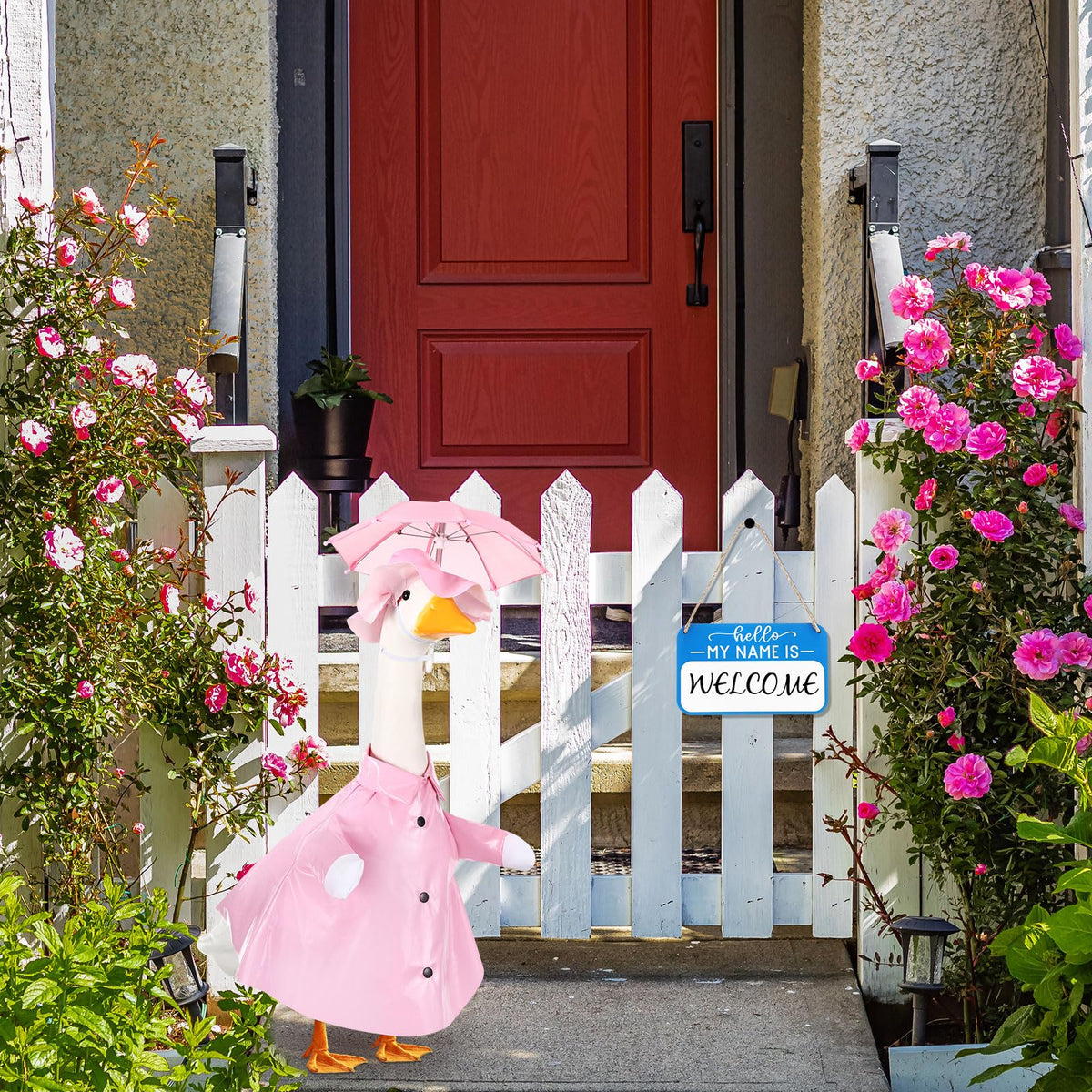 Mindsoft pink accents brighten any garden palette.