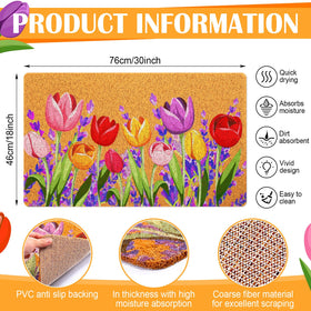 Mindsoft doormat 18x30 inches optimized for front doors and easy traffic.