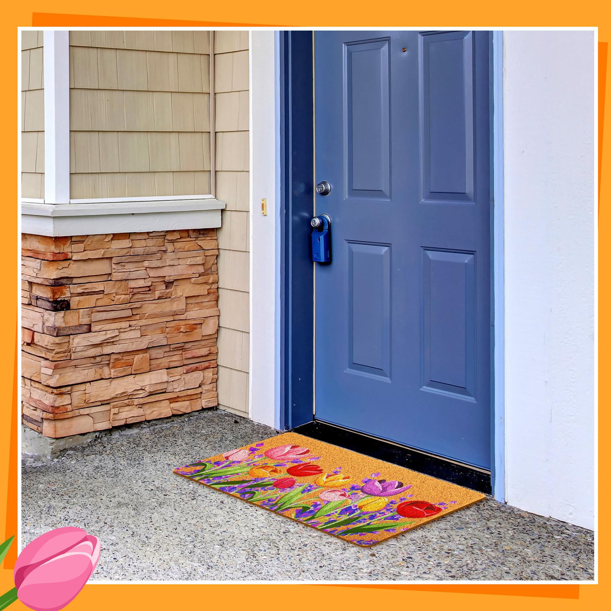 Mindsoft doormat cushions daily foot traffic while preserving the doorway's appeal.