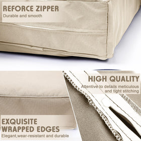 Mindsoft cushion slipcover with smooth zipper for easy insert removal
