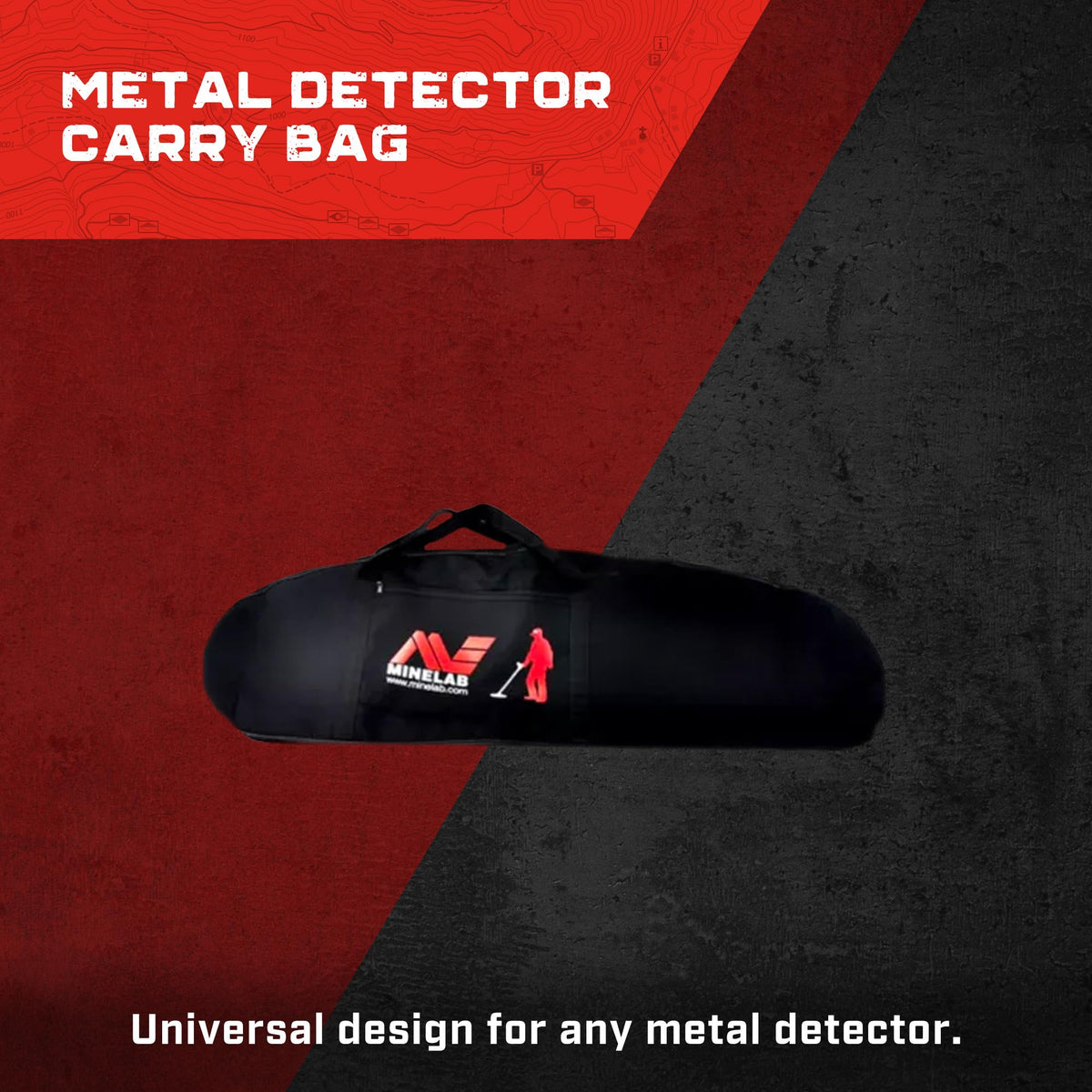 MINELAB canvas bag pocket stores small tools for quick on-site access