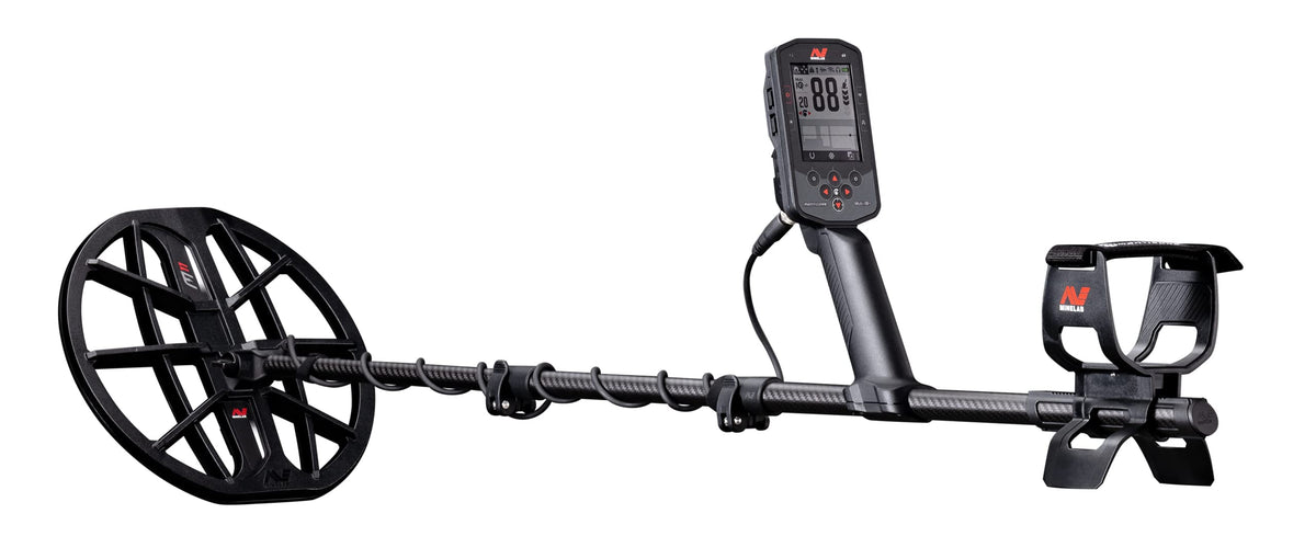 MINELAB MANTICORE with 11-inch double coil enables deeper treasure searches.