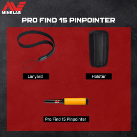MINELAB PRO-FIND 15 belt holster keeps the device within easy reach.
