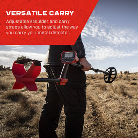 MINELAB Vanquish carry bag inner pocket secures accessories.