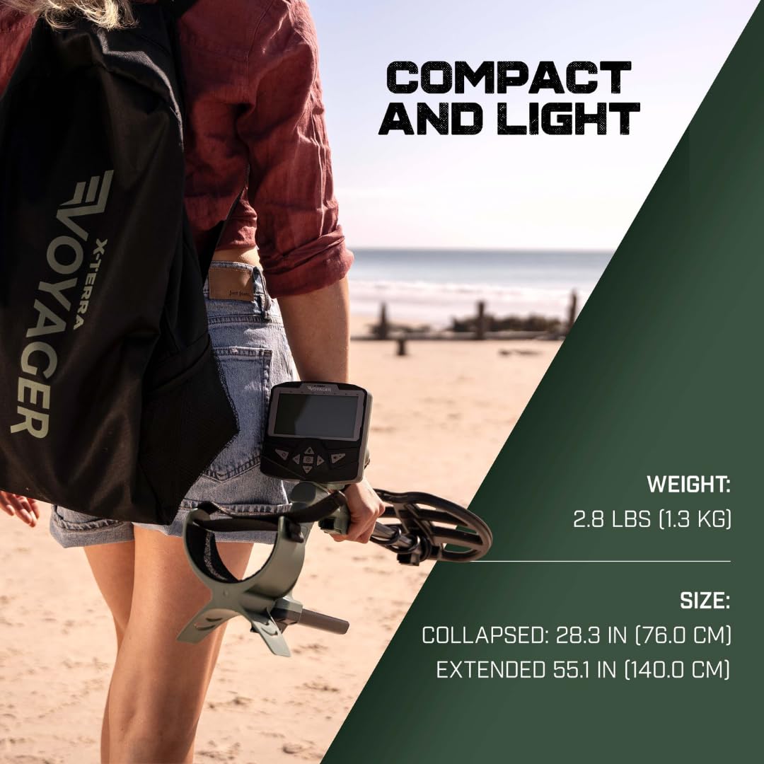 MINELAB X-Terra Voyager compact design enhances portability.