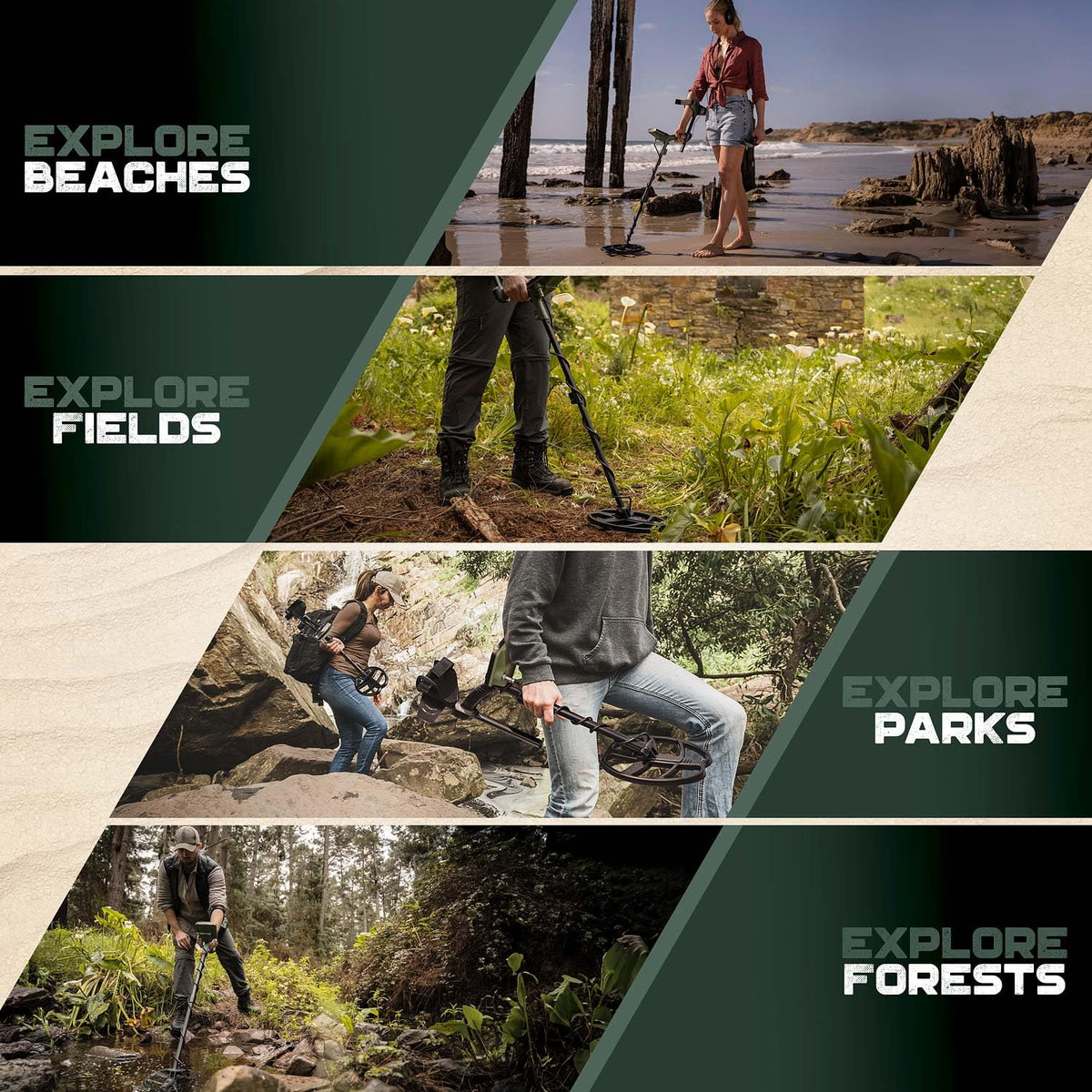 MINELAB X-Terra Voyager seven discrimination segments refine targets.