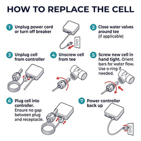 Controller indicator signaling Mineral Lion cell replacement needed