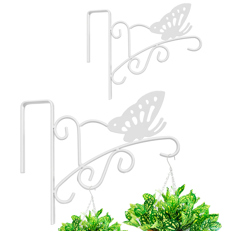 MINGFANITY fence hanging brackets display plants neatly on a fence