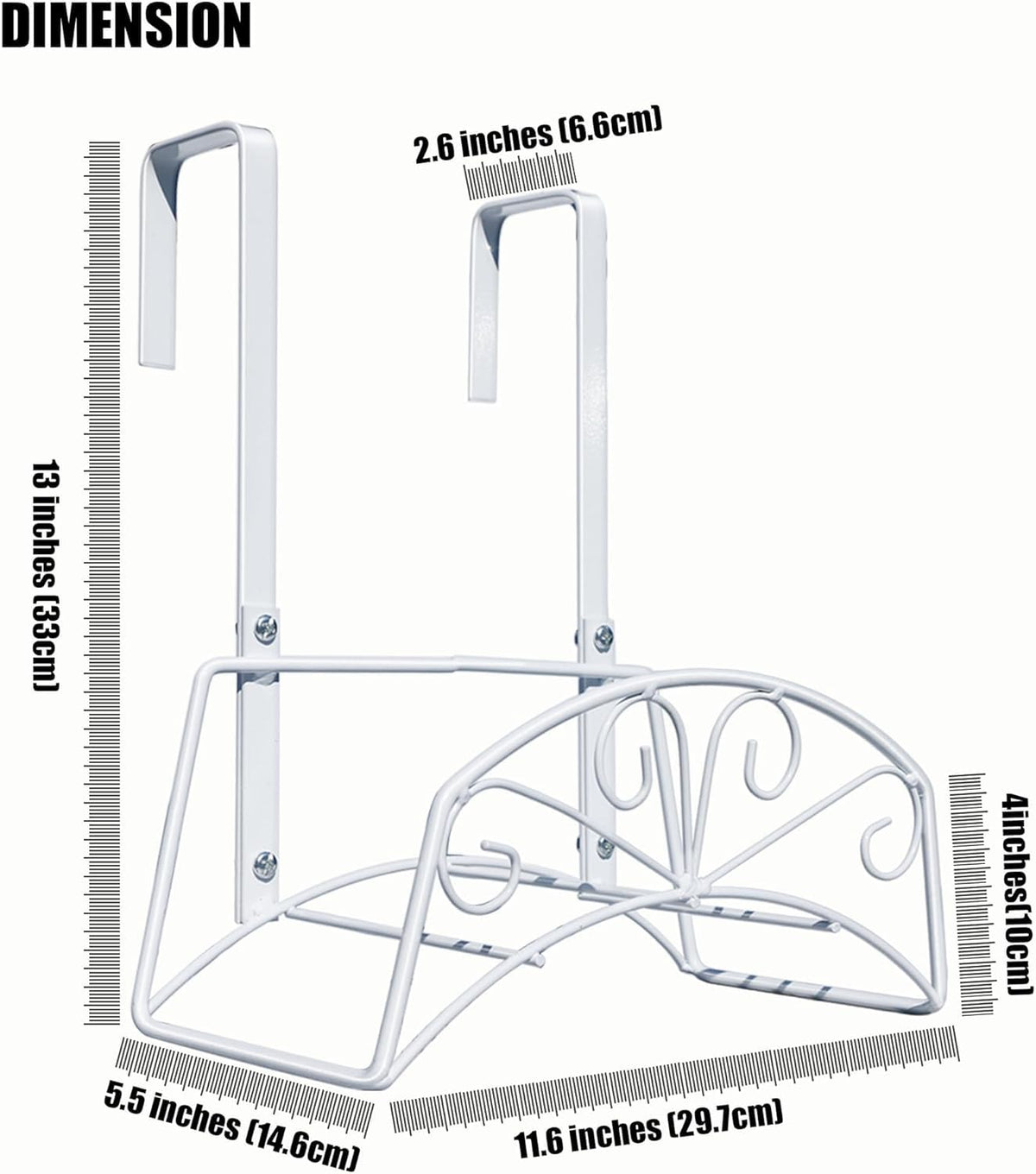 MINGFANITY garden hose rack fence mount prevents tangles and supports long hoses