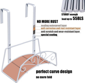 MINGFANITY outdoor hose holder with durable steel resists rust in the elements