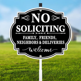 MINGHONG large 12x28 inch sign for clear privacy messaging outdoors.