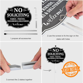 MINGHONG sign ideal for outdoor application in yard, doorways, and gates.